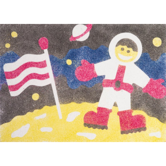 Peel 'N Stick Sand Art Kit - Space